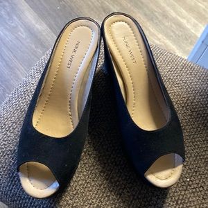 Super comfy black wedges never worn